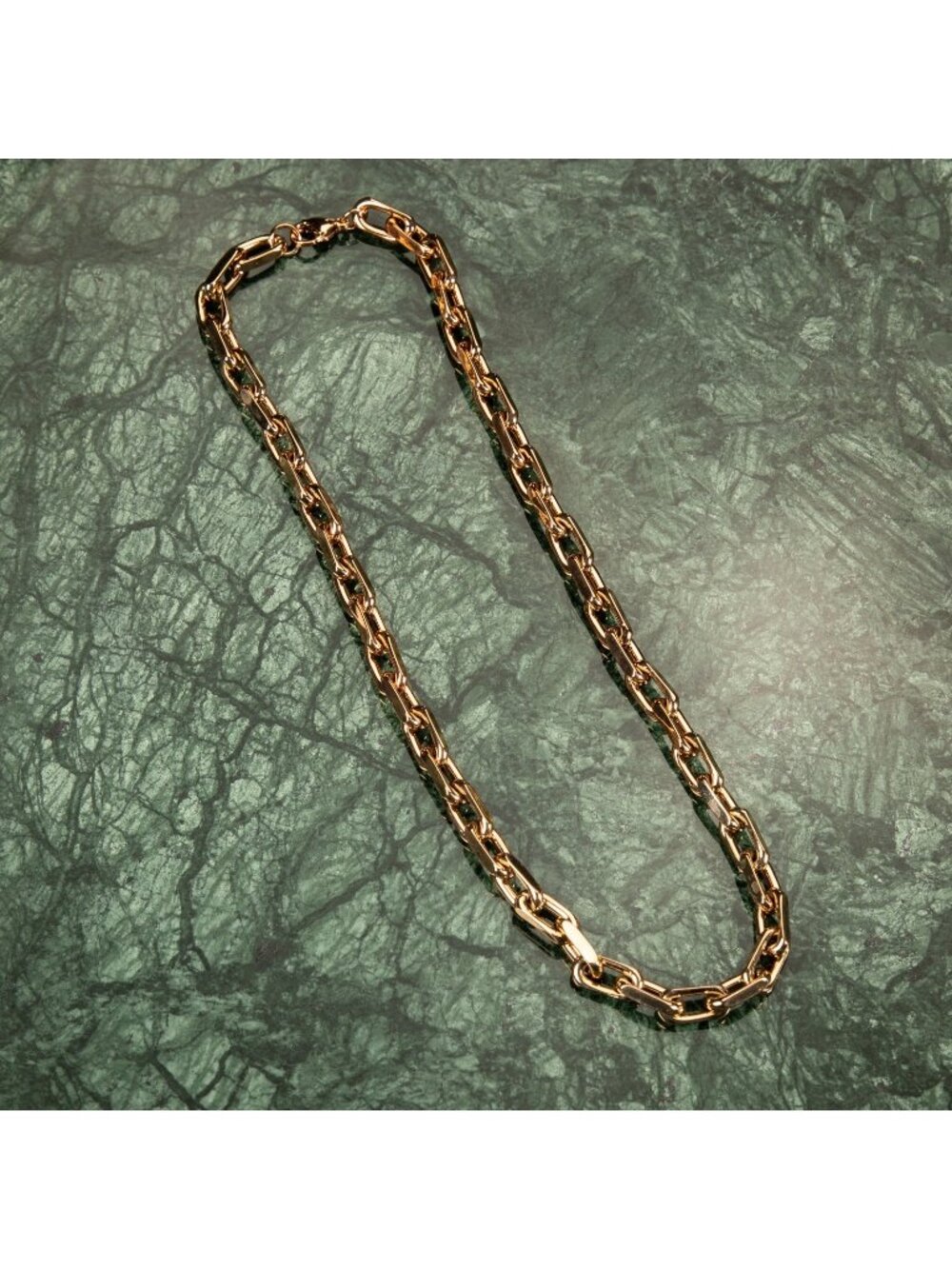 Solid Rose Gold Plated Heavy 316 Stainless Steel 8MM Hermes Link Chain